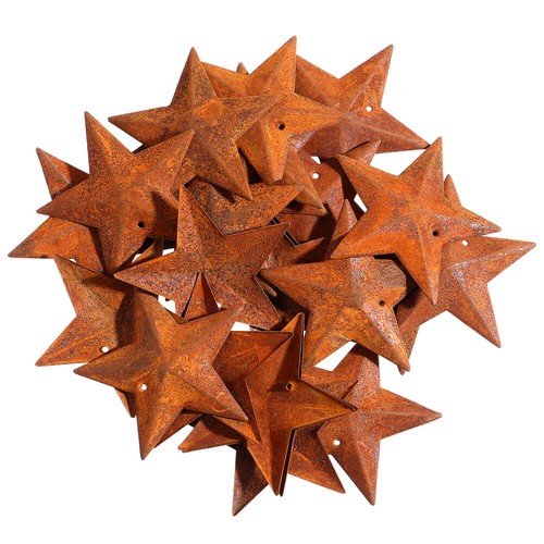 6 Pièces Boucles à Ressort En Forme D'Étoile à 5 Branches - Alliage Zinc Argenté - Pour Porte-Clés, Sac à Dos, Décoration - 4,1 Cm
