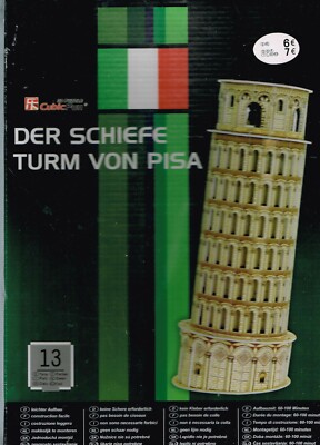 Cubic Fun 3D Puzzle Der Schiefe Turm von Pisa ab 3 Jahre 