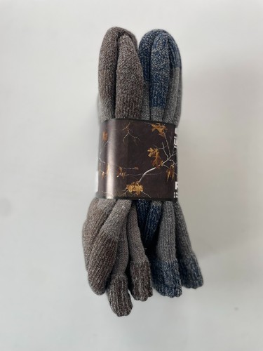 Realtree Mens Merino Wool Blend Mid Calf Boot Socks 2 Pair Pack - Picture 4 of 4
