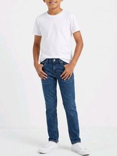 Boys NWT Levi's 511 Slim Fit Jeans Size 12 Adjustable Waist Stretch Blue Denim