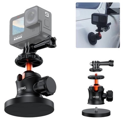 Magnetic Camera Mount w/ 360° adjustable Ball Head for GoPro Pocket 3 Insta360