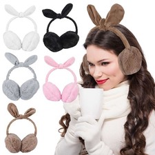 Women Cute Fluffy Ear Muffs Winter Earmuffs Soft Plush Ear Warmer Cover EarMuffs