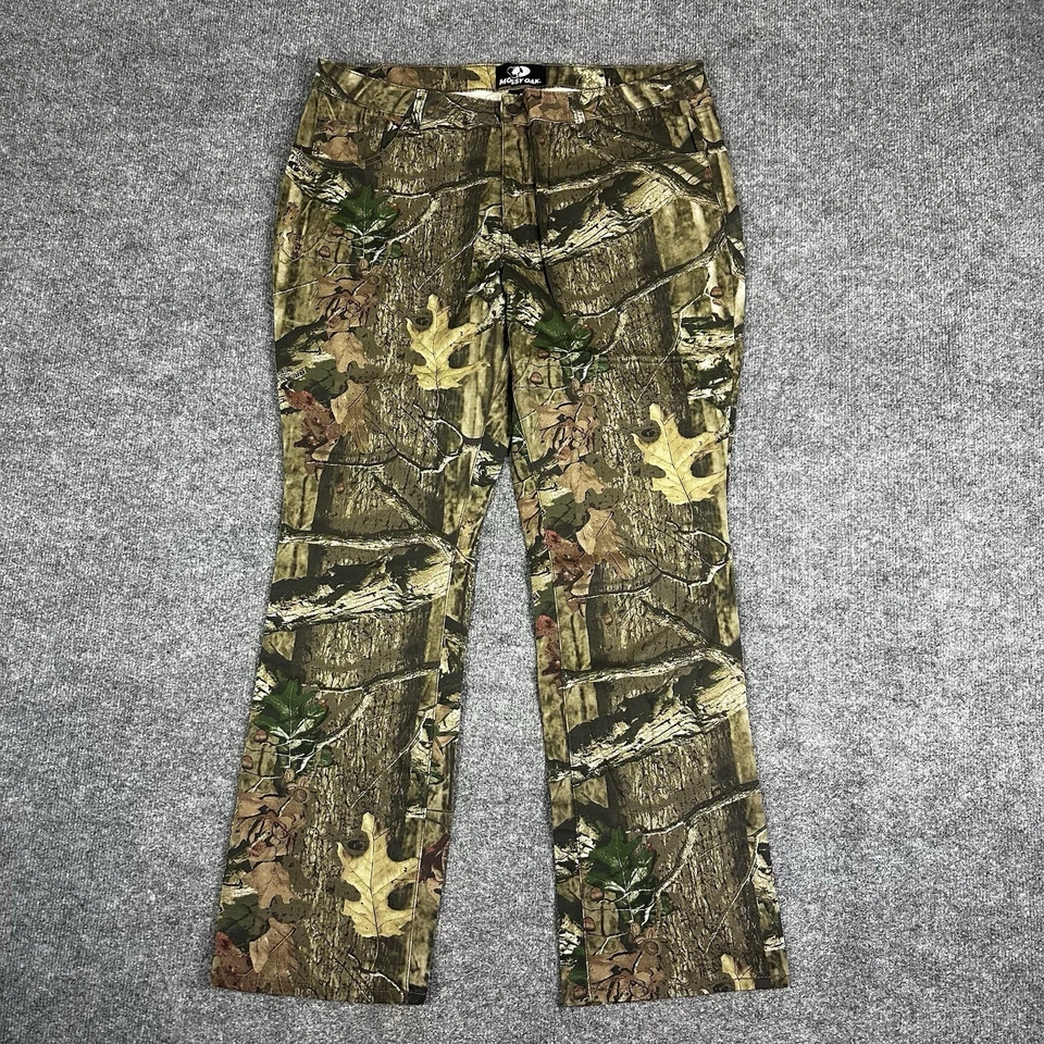 Mossy Oak Camo Jeans Womens 18 Stretch Hunting Pants 5 Pocket Break Up Infinity - Image 2 of 4