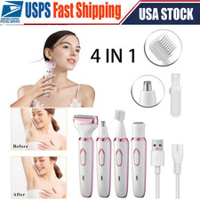 4 in 1 Electric Hair Removal Painless for women, Rechargeable  Waterproof US