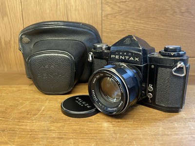 Selten Original Schwarz: EXC + 4 Pentax SV Film Kamera Super Takumar 55mm F /2/
