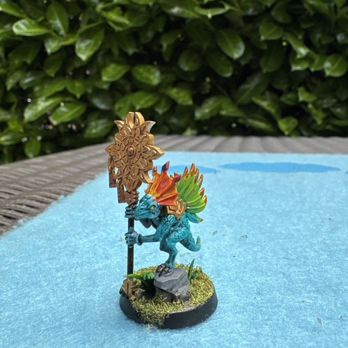 Spawn of Chotec & 2 skink skinks Warhammer Seraphon Well Painted - Picture 6 of 9