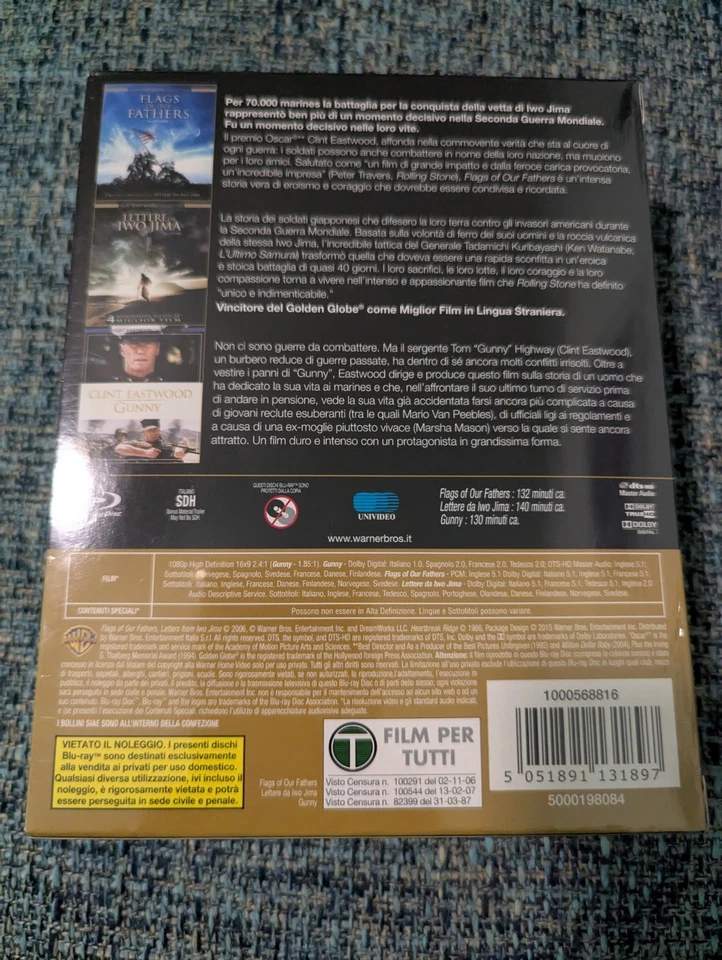 Blu ray Clint Eastwood collection 3 film - Sigillato - Immagine 2 di 3