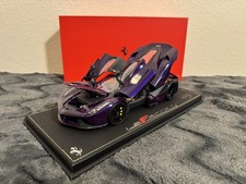 BBR 1/18 Ferrari LaFerrari Full Open Die-Cast Purple Dubai  Viola Carbon Roof