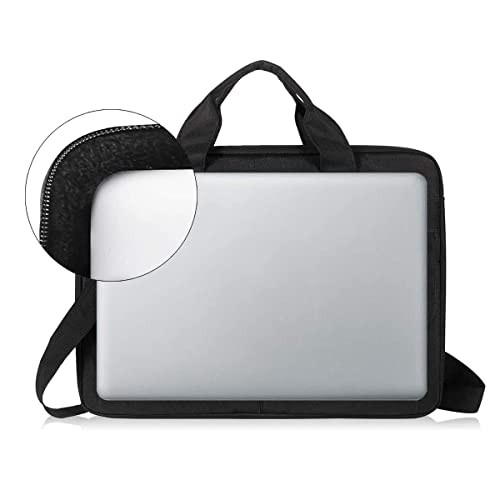 Laptop Bag Carrying Case 13-14 inch with Shoulder Strap, 13-13.5 Inch Black - Picture 4 of 7