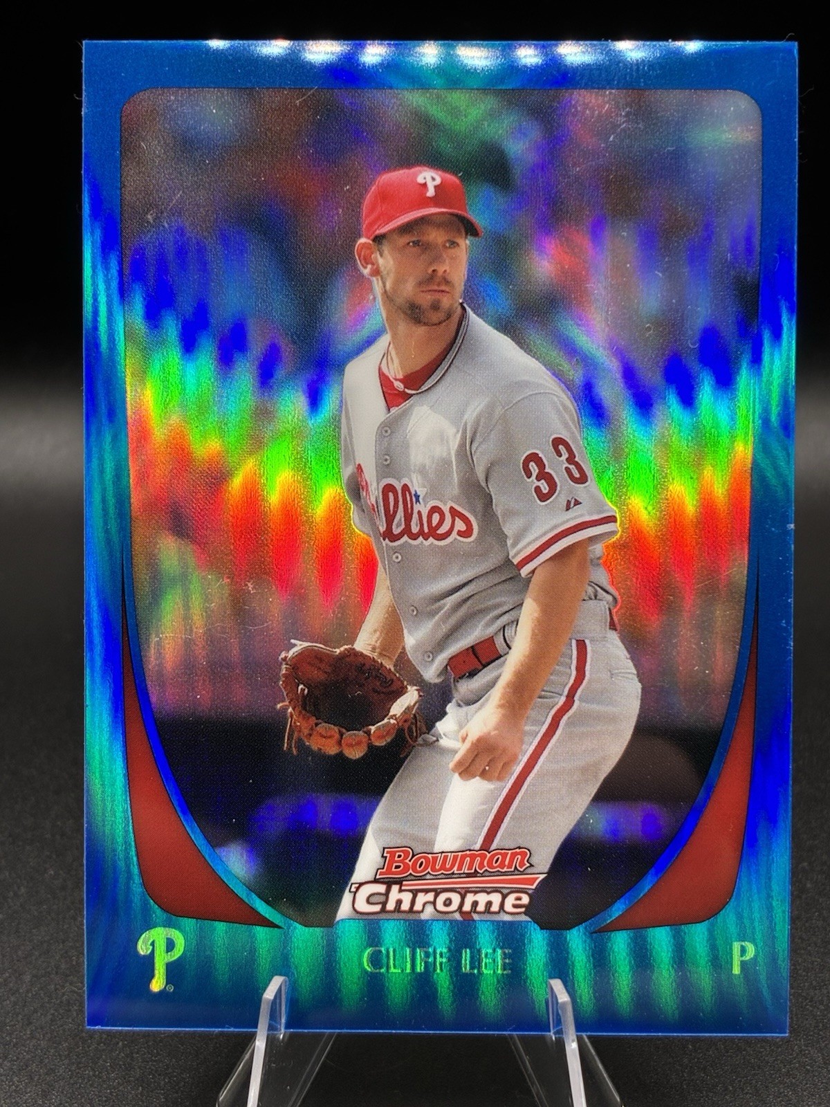 2011 Bowman Chrome Cliff Lee #149 Blue Refractor Serial #055/150 Phillies