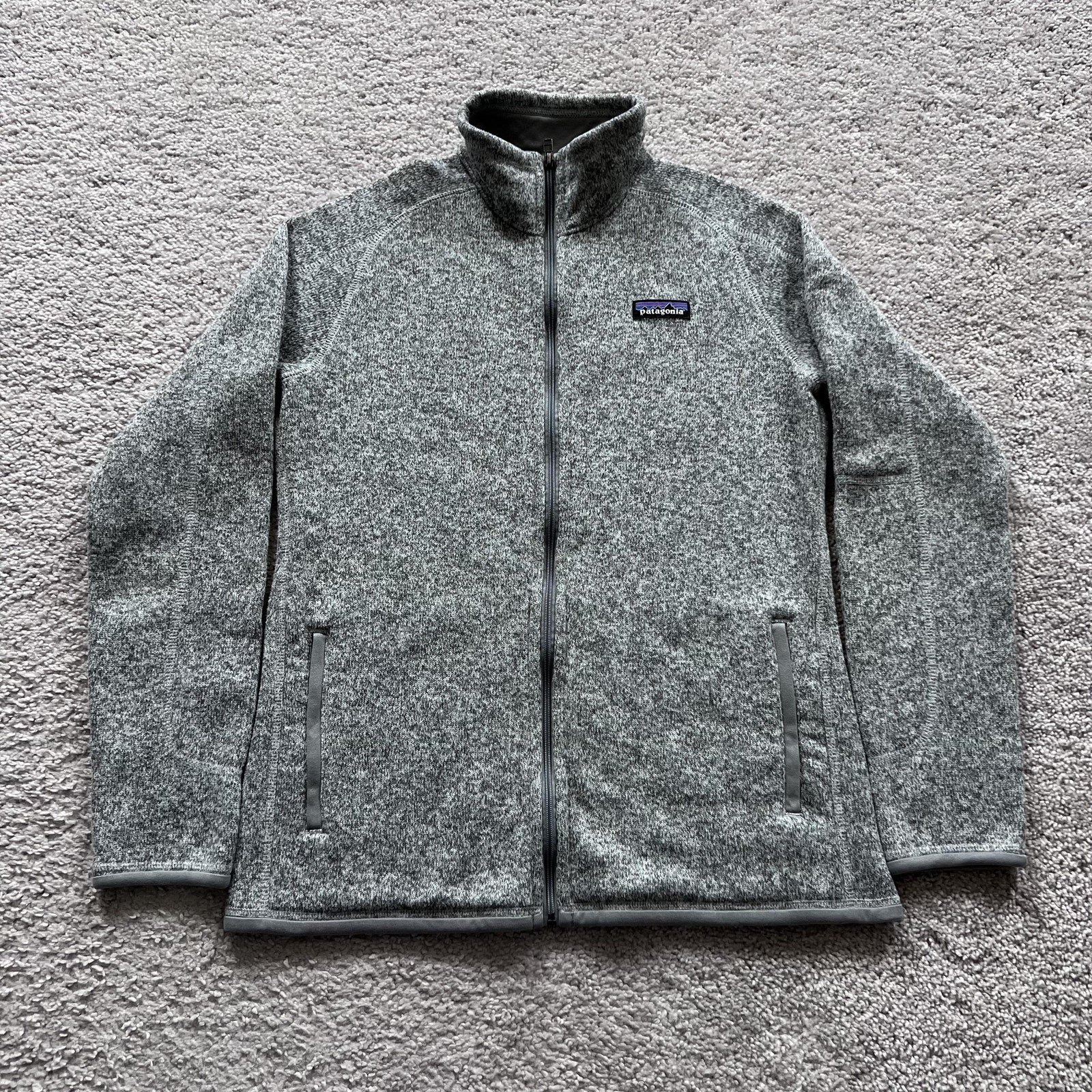 Patagonia Better Sweater Fleece Jacket Womens M Gray Full Zip Pockets Outdoor