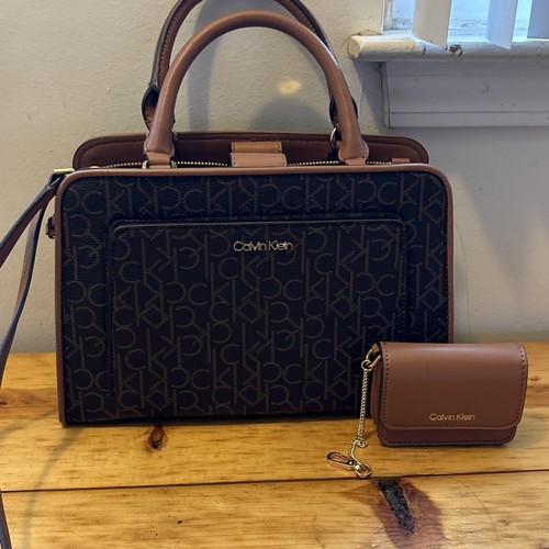 Calvin Klein Brown Medium Shoulder Bag With Wallet
