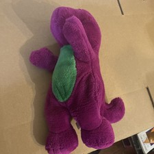 Vintage 1992 Barney the Dinosaur 13  Plush Purple Stuffed Animal Very Good Cond.