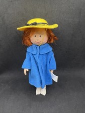 Vintage Madeline 8" Doll Red Hair Poseable Yellow Hat 1997 Eden NO SHOES K66