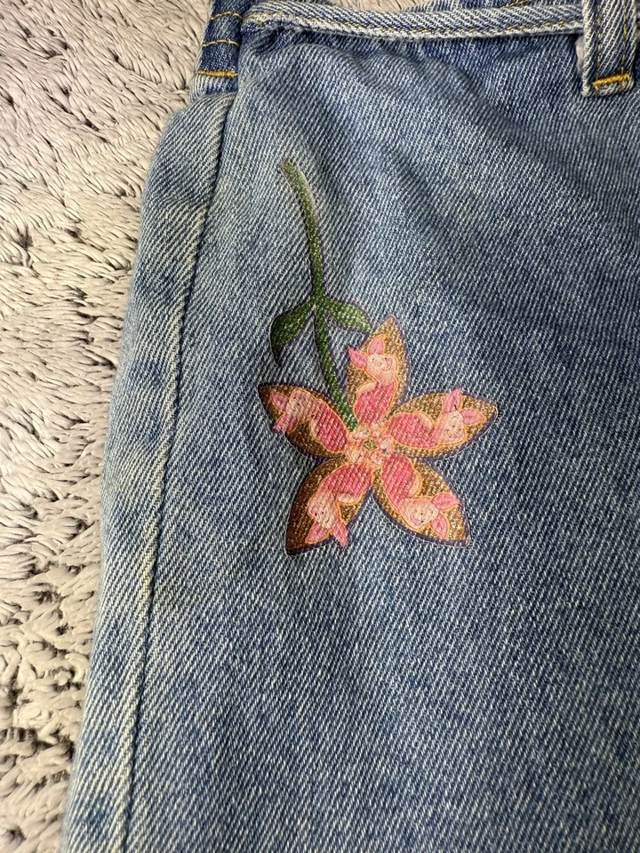 Pantalones Cortos de Denim Disney Pooh 100 Acres Madera ÚNICOS para Mujer XS Juventud 14 Y2K Piglet Pooh Foto 2 de 4