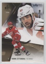 2023-24 Upper Deck SP Game Used Legends Gold 51/199 Henrik Zetterberg #195 b8c