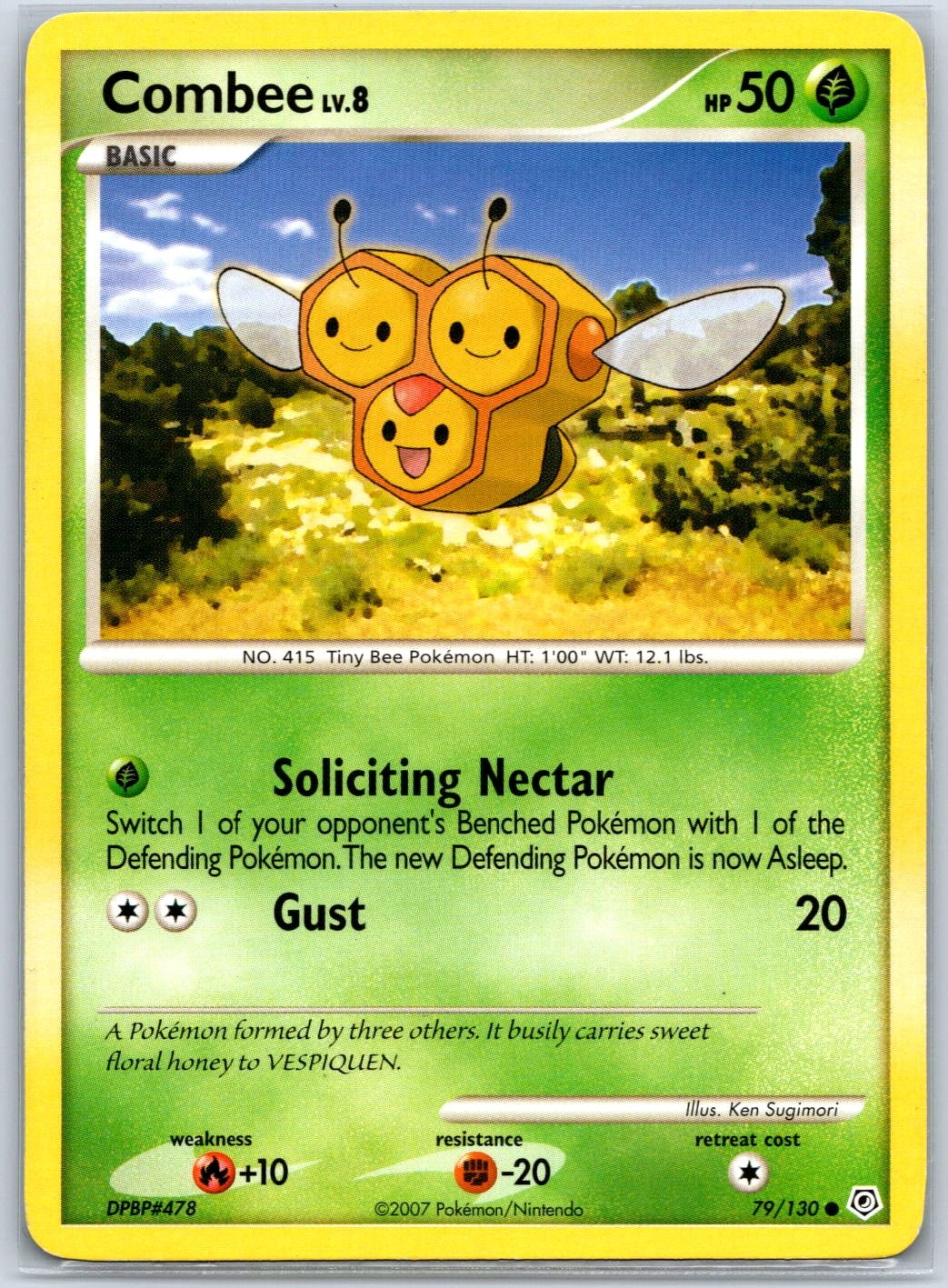 Combee Diamond and Pearl 79/130 MP-LP Pokémon Card