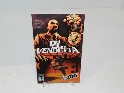 Def Jam Vendetta Sony Playstation 2 PS2 Game Instructions Manual Only
