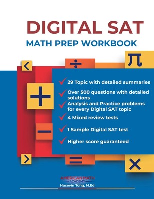 DIGITAL SAT MATH PREP WORKBOOK ''Ace the Test with Confidence'' | Academy | Buch