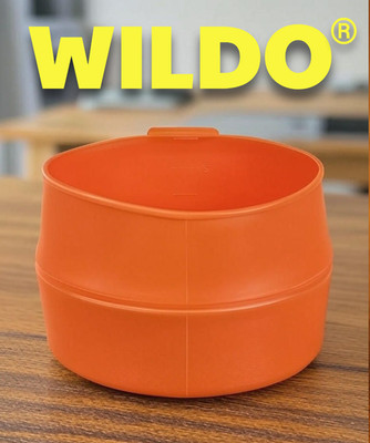 Wildo FOLDACUP Collapsible Foldable Camping Cup Bushcraft Lightweight Mug -200ml