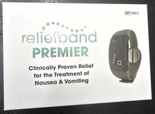 Reliefband Premier Anti-Nausea Wristband for Motion Sickness, etc - NEW Grey