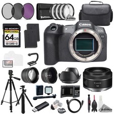 Canon EOS R8 + Canon RF 50mm f/1.8 STM Lens+64GB+ExtBat+9PCFltr-MEGAKit