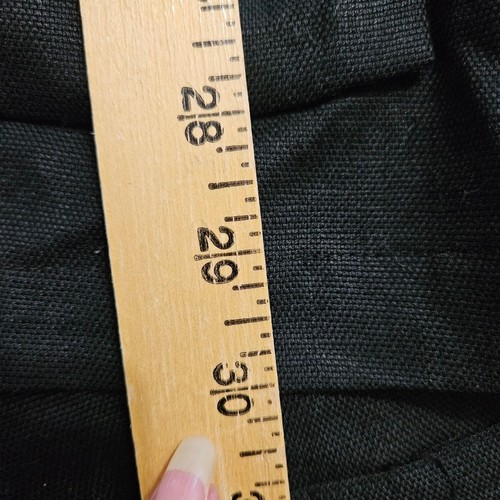Lord & Taylor Blazer Womens 100% Linen Plus Size 16 Button Front Black Pockets - Picture 13 of 14