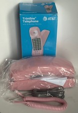 Trimline Push Button Telephone PINK AT T 210 Corded Wall Desk Phone NEW IN BOX