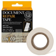 , Archival Document Repair Tape, 1 Inch x 35 Feet, Acid-Free Translucent, for...