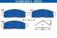 ATE BremsbeläGe Bremsbelagsatz FüR Mitsubishi L 200/Triton Kj_ Kk_ Kl_
