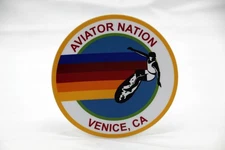 AVIATOR NATION Surfer Logo Vinyl Waterproof Venice, CA Sticker Free Ship