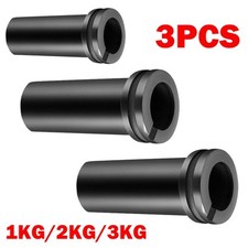 3Pc 1/2/3KG High Purity Graphite Crucible Smelting Tools Melting Crucible Cup US