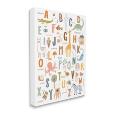 Fun Educational ABC Chart Cute Animals