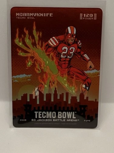 2026 Bo Jackson Battle Arena Tecmo BowlSkyline Mcarmyknife \'Christian Mcaffrey\'