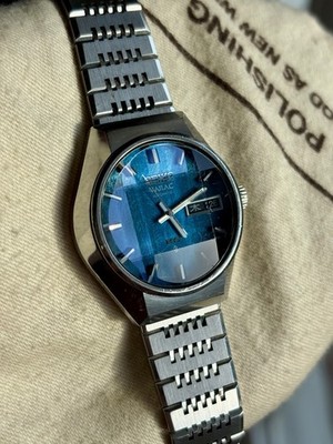 King Seiko VANAC 5626-723A Blue Morpho 56KS Faceted Crystal