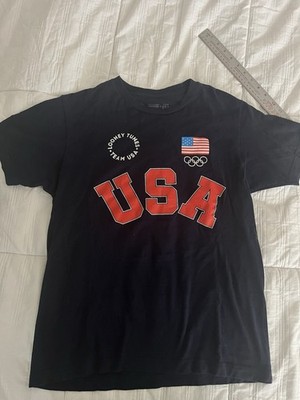 WB LOONEY TUNES TEAM USA OLYMPICS T-Shirt Size MEDIUM  Taz Bugs Bunny Sylvester 