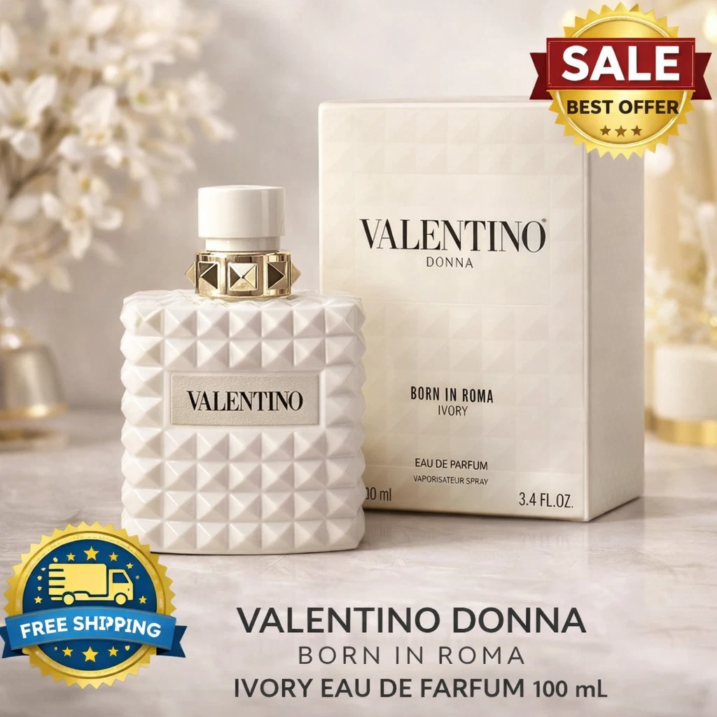 VALENTINO DONNA BORN IN ROMA IVORY EAU DE PARFUM SPRAY WOMEN 3.4