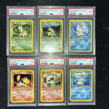 Psa 9 POKEMON NEO GENESIS 1ST - QUILAVA #46 #47 Croconaw #31 #32 Bayleef #28 #29