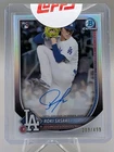 2025 Bowman Chrome Roki Sasaki #CRARS Refractor Rookie Auto #/499 Dodgers