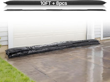 Flood Barrier, 8 Pack, 10 X 0.7 Ft Flood Bags Activated by Water, Water Absorben