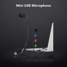 Mini USB Microphone for Laptop, External Desktop Computer Small Mic, Condense...