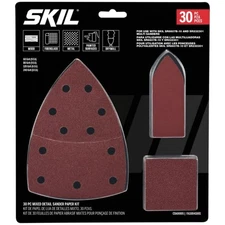 Detail Sanding Paper Set – 30 Pieces of Mixed Grits for Professional Results