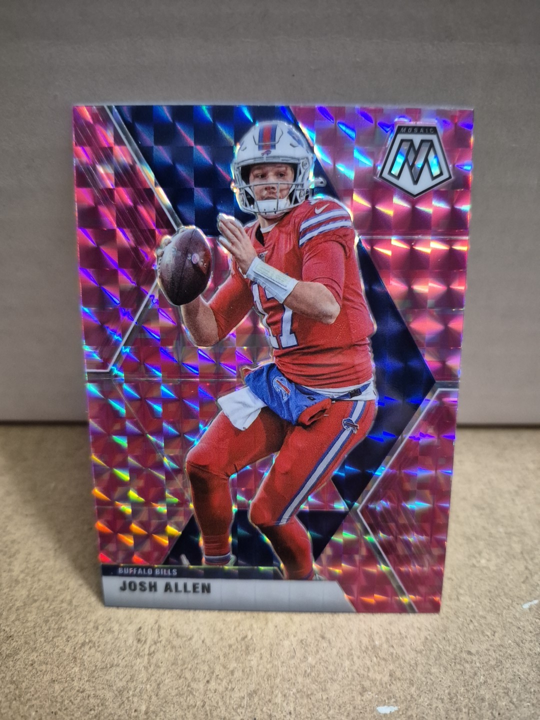 2020 Mosaic Josh Allen Pink Camo Mosaic Prizm #26