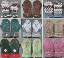 KIDS FELTED WOOL SWEATER MITTENS HANDMADE   Childrens Size 3-5  YOU PICK   SALE