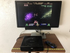 Galactic Attack Sega Saturn 1995 Taito Acclaim Shooter Action Loose Disc Tested