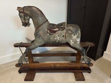 FH Ayres Wooden Rocking Horse H 90cm x W 106cm - Unrestored
