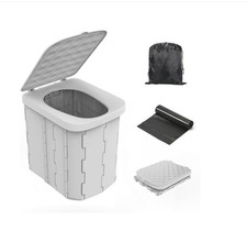 Portable Camping Toilet for Adults XL Portable Folding Toilet with Lid