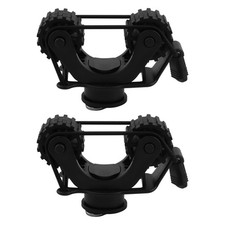 2Pcs Adjustable Kayak Paddle Holder with Dual Heads   Universal Track Mount f...