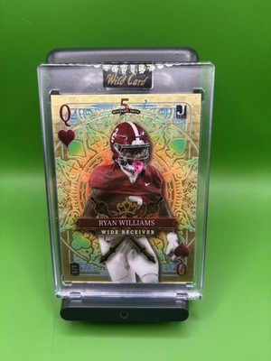 Wild Card 5 Card Draw Stacked Deck Ryan Williams Football Trading Card 1/1 