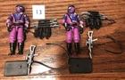 GI Joe ARAH 1987 Cobra Techno Viper Action Figure Lot of 2 - 100% Complete